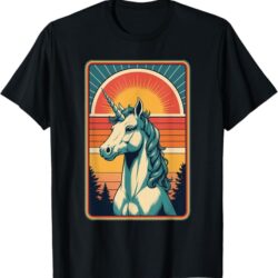Majestic Celtic Unicorn - 80s Retro Vibes T-Shirt